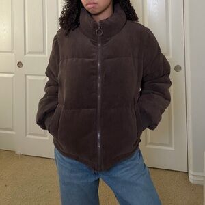 Ci Sono Chocolate Brown Puffer Jacket